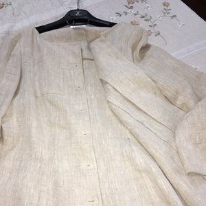 LIST Linen Jacket - Made in Italy - 44 (M)